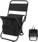 Portable Fishing Chair — Lightweight Folding Stool with Backrest