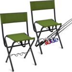 Summer Foldable Fishing Chair (with Rod Holder)