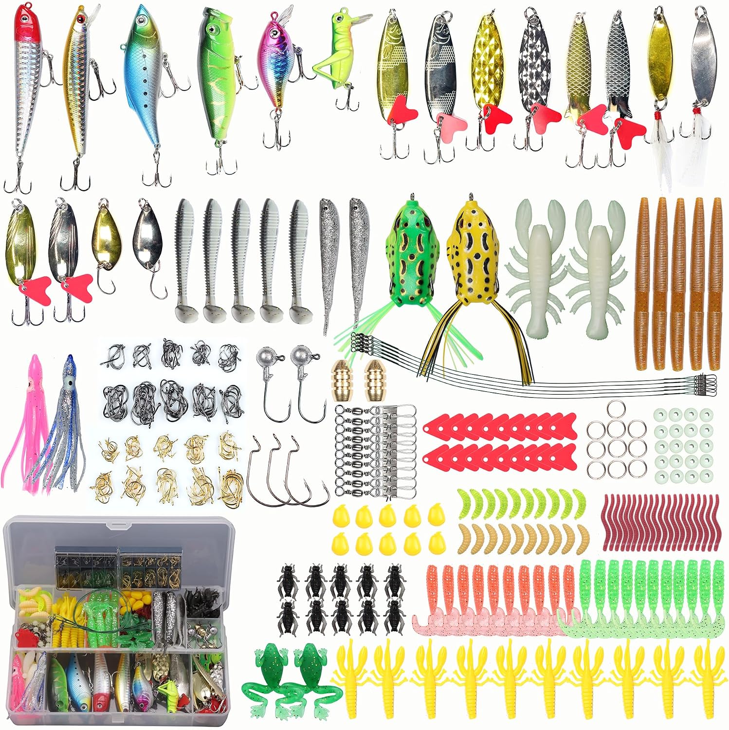9122pzDR7CL._AC_SL1500_.jpg Fishing Lure Kits, suitable for freshwater fish - Image 1